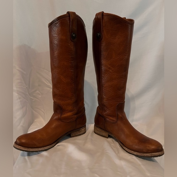 Frye Melissa double sole Lug pull on ridding boot - Picture 4 of 7